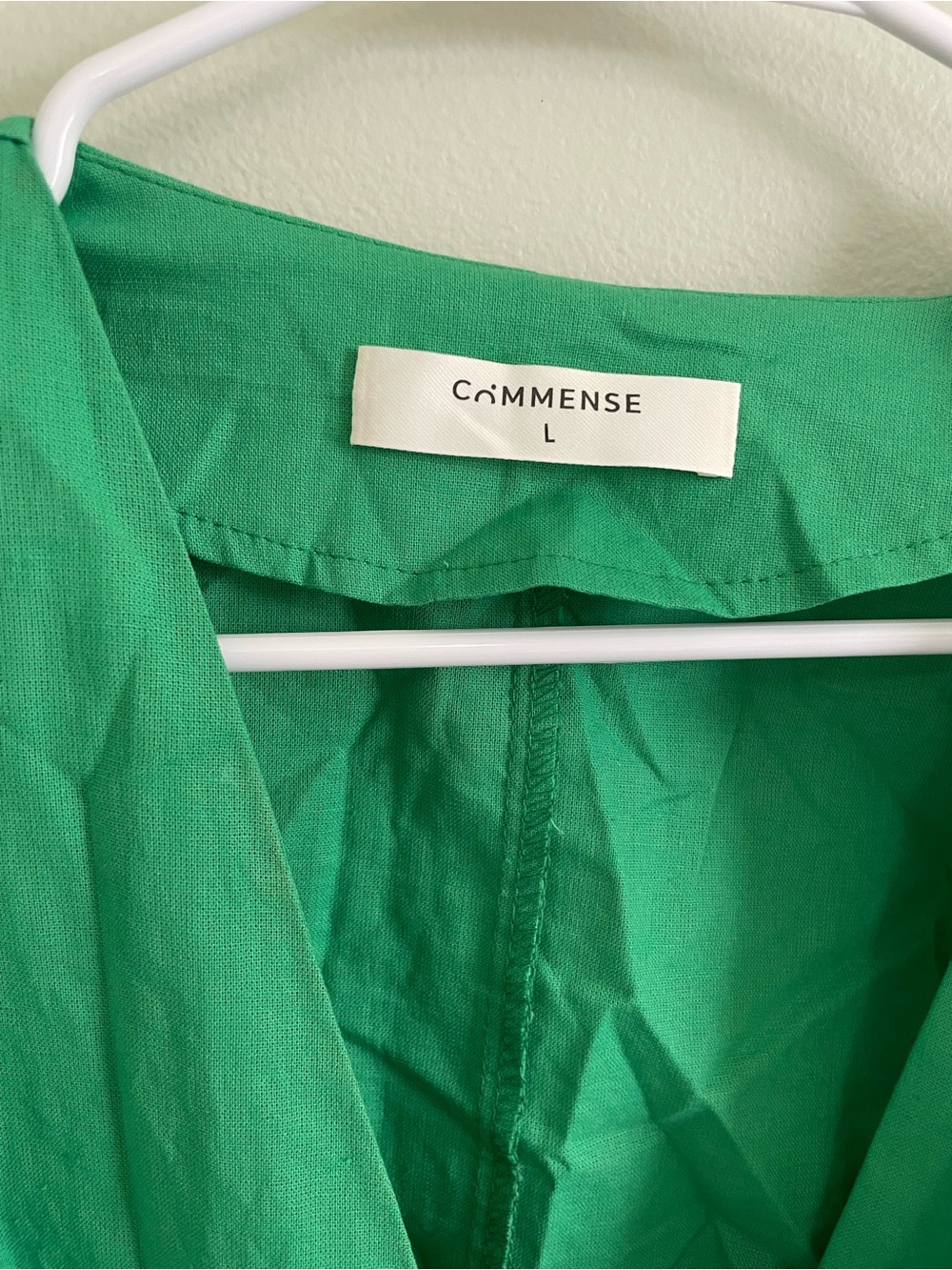 Commense Bright Green Set Vaca Set Size L Cotton Linen Set - Picture 5 of 10